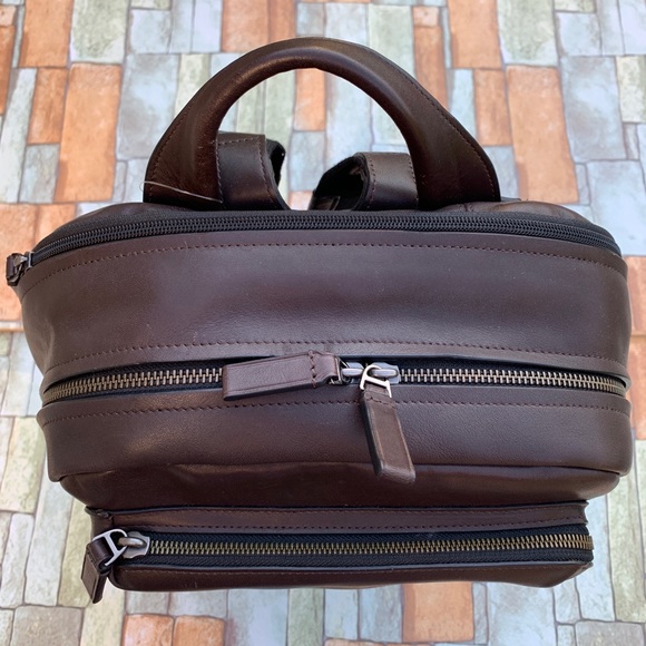 tumi harrison leather backpack